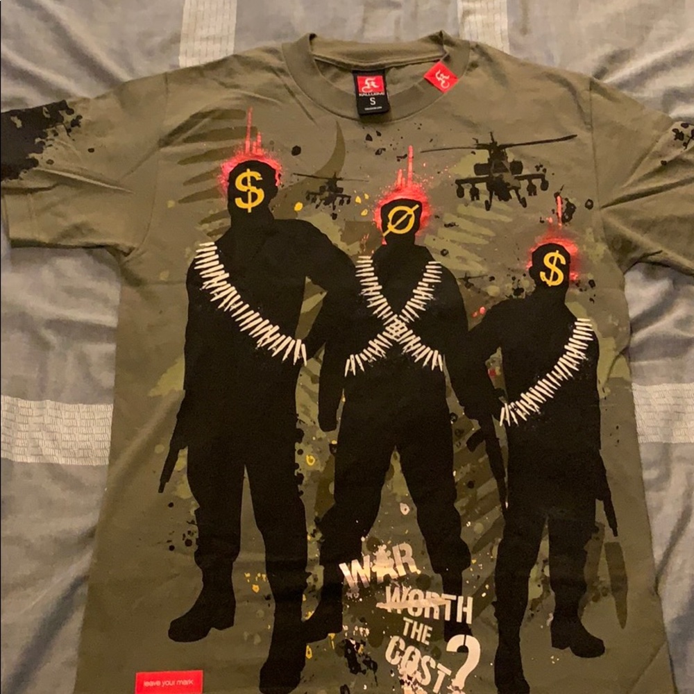 Kallusive Olive Green Tee “War worth the cost?”
